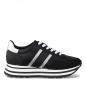 Preview: Tamaris Sneaker schwarz mit zwei weiße Streifen Größe 38