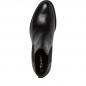 Preview: modischer, sportlicher Stiefel aus Leder in der Farbe schwarz mit Absatz