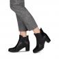 Preview: Schafthöhe: 11 cm Absatztyp: Blockabsatz Absatzhöhe: 65 mm Decksohle: Textil Obermaterial: Leder Schuhspitze: rund Innenmaterial: Materialmix aus Leder und Textil Verschluss: Reißverschluss, , Farbe schwarz
