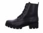 Preview: sportlicher Damenstiefel in schwarzem Lackleder mit Blockabsatz