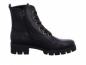 Preview: sportlicher Damenstiefel in schwarzem Lackleder mit Blockabsatz