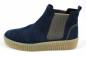 Preview: Farbe: blau hochwertiges Veloursleder flexible Laufsohle weicher Gehcomfort Decksohle aus Textil herausnehmbares Fußbett