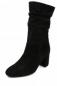 Preview: Farbe: schwarz hochwertiges Veloursleder flexible Laufsohle weicher Gehcomfort