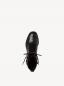 Preview: Stiefelette aus Materialmix Leder - Synthetik, Absatz, Schnürung und Reißverschluß in der Farbe schwarz