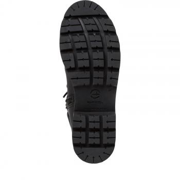 Schafthöhe: 24 cm Absatztyp: Blockabsatz Absatzhöhe: 40 mm Decksohle: Textil Obermaterial: Leder Schuhspitze: rund Innenmaterial: Textil Verschluss: Reißverschluss, Schnürung Warm gefüttert: Ja, Farbe schwarz, herausnehmbares Fußbett