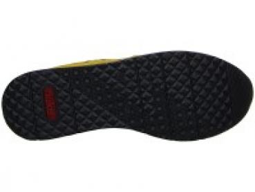 Damensneaker, Farbe: gelb Obermaterial: Textil Innen: Leder und Textil Innenlaufsohle: Leder lose Einlagen Plateau: 3.5cm Verschluss: Schnürung Features: Rieker-Antistress-Laufsohle Besonderheit: Streifen an Sohle, Zierreißverschluss