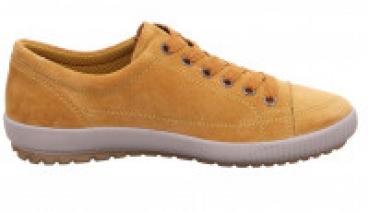 Sportlich, bequemer Damenschnürhalbschuh Gruppe: TANARO  Verschluss: Schnürung Schuhkategorie: Halbschuhe, Sneaker Funktionen: Wechselbare Einlegesohle Absatzhöhe: 30 mm Geschlecht: Damen Obermaterial: Veloursleder Farbe: gelb Innenfutter: Textilfutter We