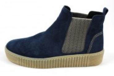 Farbe: blau hochwertiges Veloursleder flexible Laufsohle weicher Gehcomfort Decksohle aus Textil herausnehmbares Fußbett