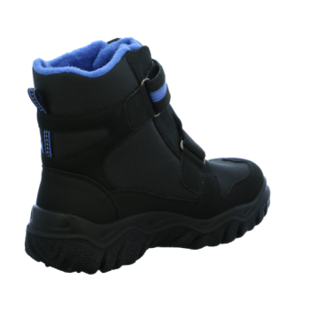 Buben Winterstiefel mit GORE-TEX Material Modell: HUSKY FARBEN: SCHWARZ/BLAU OBERMATERIAL: TEXTIL FUTTER: Warmfutter VERSCHLUSS: 2-Klett GORE-TEX® wasserdicht