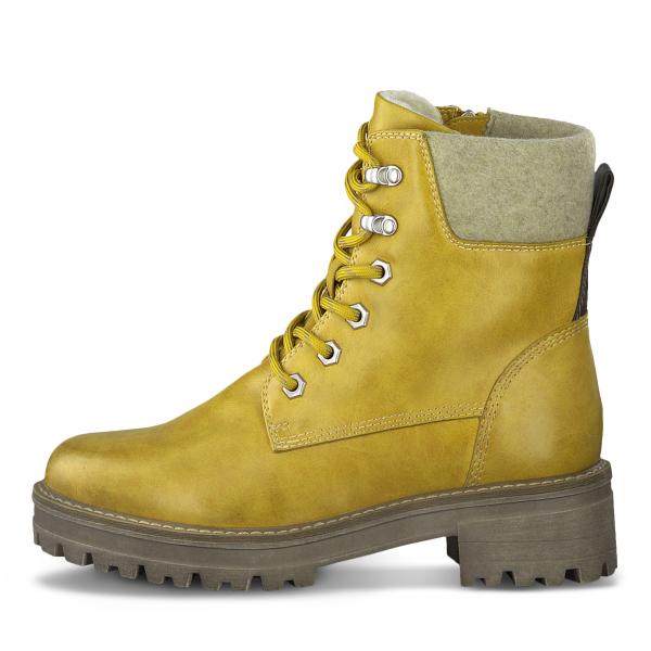 Schnürstiefel, Schafthöhe: 13.5 cm Absatztyp: kein Absatz Absatzhöhe: 45 mm Decksohle: Textil Obermaterial: Materialmix aus Textil und Synthetik Schuhspitze: rund Innenmaterial: Materialmix aus Textil und Synthetik Verschluss: Reißverschluss, Schnürung Wa