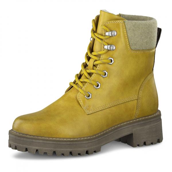 Schnürstiefel, Schafthöhe: 13.5 cm Absatztyp: kein Absatz Absatzhöhe: 45 mm Decksohle: Textil Obermaterial: Materialmix aus Textil und Synthetik Schuhspitze: rund Innenmaterial: Materialmix aus Textil und Synthetik Verschluss: Reißverschluss, Schnürung Wa