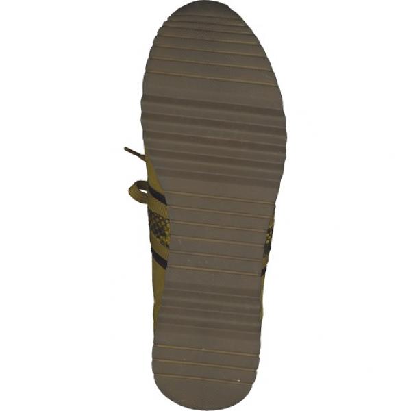 modischer Damen Sneaker in der Farbe Gelb, SCHAFTHÖHE:6.5 cm ABSATZTYP:Kein Absatz ABSATZHÖHE:40 mm DECKSOHLE:Synthetik OBERMATERIAL:Materialmix Aus Textil Und Synthetik SCHUHSPITZE:Rund INNENMATERIAL:Textil VERSCHLUSS:Schnürung