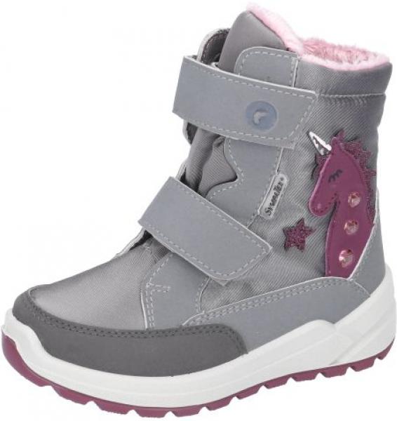 Winterboots, Verschluss:	Klettverschluss Zielgruppe:	Mädchen Farbe:	Graphite Altersgruppe:	Grundschule, Kindergarten Dichtmembran:	Sympatex Extras:	Blinklicht, wasserdicht Saison:	Herbst / Winter Decksohle:	Einlegesohle Vildona warm Laufsohle:	TPU/PU Futt
