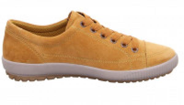 Sportlich, bequemer Damenschnürhalbschuh Gruppe: TANARO  Verschluss: Schnürung Schuhkategorie: Halbschuhe, Sneaker Funktionen: Wechselbare Einlegesohle Absatzhöhe: 30 mm Geschlecht: Damen Obermaterial: Veloursleder Farbe: gelb Innenfutter: Textilfutter We