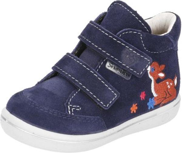 Verschluss:	Klettverschluss Futtermaterial:	Lederfutter Altersgruppe:	Lauflerner Zielgruppe:	Mädchen Farbe:	blau Decksohle:	Einlegesohle Leder Material:	Velour Dichtmembran:	Sympatex Extras:	wasserdicht Laufsohle:	PU