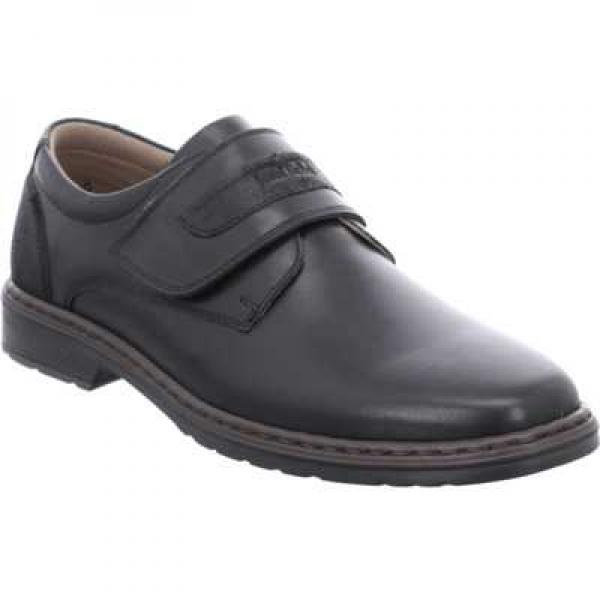 Seibel Kletthalbschuh, Farbe: schwarz Obermaterial: Leder Lederart: Nappaleder Futter: Textilfutter Decksohle: Leder Innenmaterial: Leder und Textil  Weite: Weite K Besonderheiten: Wechselfußbett Absatzart: Blockabsatz Absatzhöhe (in cm): 2 Lederbezeichnu