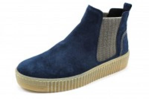 Farbe: blau hochwertiges Veloursleder flexible Laufsohle weicher Gehcomfort Decksohle aus Textil herausnehmbares Fußbett