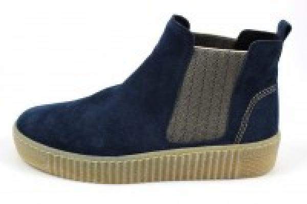 Farbe: blau hochwertiges Veloursleder flexible Laufsohle weicher Gehcomfort Decksohle aus Textil herausnehmbares Fußbett