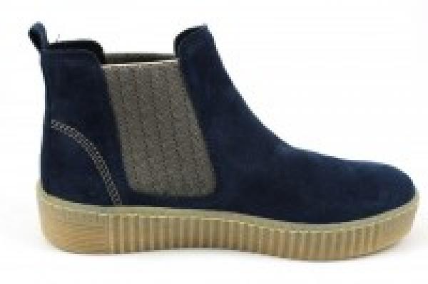 Farbe: blau hochwertiges Veloursleder flexible Laufsohle weicher Gehcomfort Decksohle aus Textil herausnehmbares Fußbett