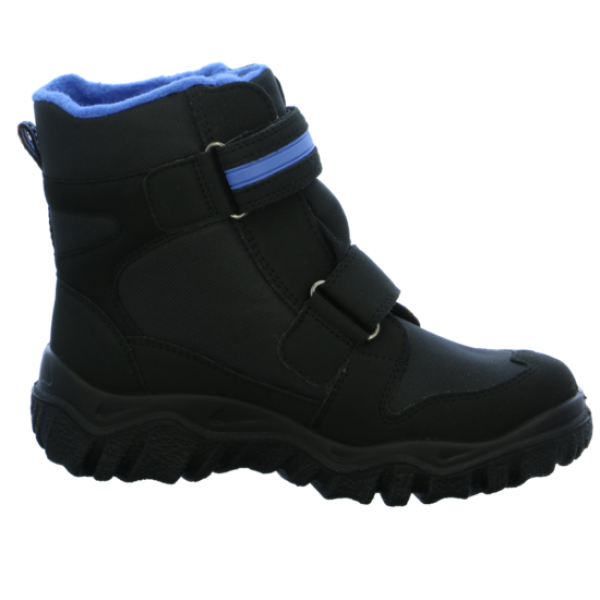 Buben Winterstiefel mit GORE-TEX Material Modell: HUSKY FARBEN: SCHWARZ/BLAU OBERMATERIAL: TEXTIL FUTTER: Warmfutter VERSCHLUSS: 2-Klett GORE-TEX® wasserdicht